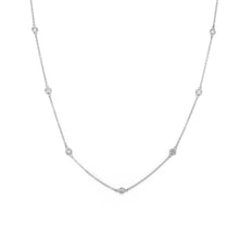 Load image into Gallery viewer, 14k Gold &amp; Diamond Station Necklace