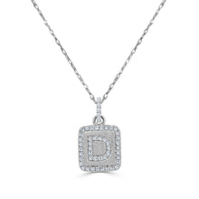 Load image into Gallery viewer, 14k Gold &amp; Diamond Small Initial Necklace