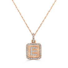 Load image into Gallery viewer, 14k Gold &amp; Diamond Small Initial Necklace