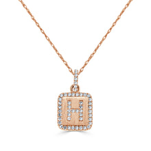 Load image into Gallery viewer, 14k Gold &amp; Diamond Small Initial Necklace