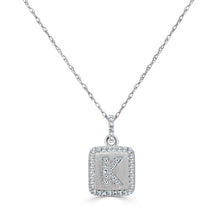 Load image into Gallery viewer, 14k Gold &amp; Diamond Small Initial Necklace