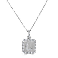 Load image into Gallery viewer, 14k Gold &amp; Diamond Small Initial Necklace