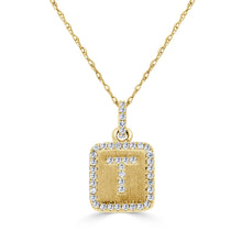 Load image into Gallery viewer, 14k Gold &amp; Diamond Small Initial Necklace