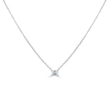 Load image into Gallery viewer, 14k Gold &amp; Emerald-Cut Diamond Necklace