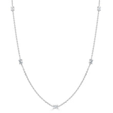 Load image into Gallery viewer, 14k Gold &amp; Emerald-Cut Station Necklace