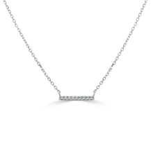 Load image into Gallery viewer, 14k Gold &amp; Diamond Mini Bar Necklace