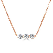 Load image into Gallery viewer, 14K Gold &amp; Diamond Bar Necklace