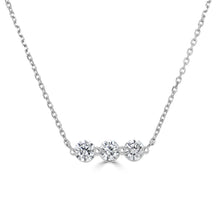 Load image into Gallery viewer, 14K Gold &amp; Diamond Bar Necklace