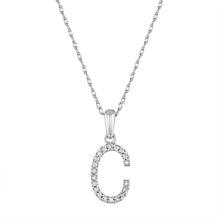 Load image into Gallery viewer, 14k Gold &amp; Diamond Initial A-Z Necklace Pendant 16-18&quot; Inches