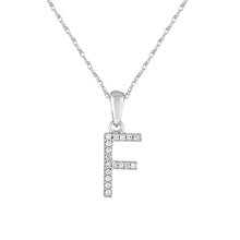 Load image into Gallery viewer, 14k Gold &amp; Diamond Initial A-Z Necklace Pendant 16-18&quot; Inches