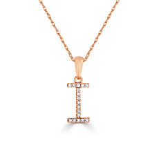 Load image into Gallery viewer, 14k Gold &amp; Diamond Initial A-Z Necklace Pendant 16-18&quot; Inches