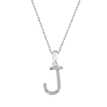 Load image into Gallery viewer, 14k Gold &amp; Diamond Initial A-Z Necklace Pendant 16-18&quot; Inches