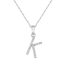 Load image into Gallery viewer, 14k Gold &amp; Diamond Initial A-Z Necklace Pendant 16-18&quot; Inches