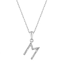 Load image into Gallery viewer, 14k Gold &amp; Diamond Initial A-Z Necklace Pendant 16-18&quot; Inches