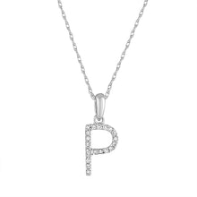 Load image into Gallery viewer, 14k Gold &amp; Diamond Initial A-Z Necklace Pendant 16-18&quot; Inches