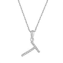 Load image into Gallery viewer, 14k Gold &amp; Diamond Initial A-Z Necklace Pendant 16-18&quot; Inches