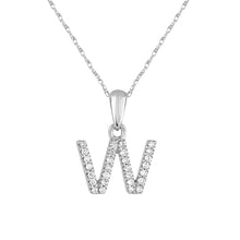 Load image into Gallery viewer, 14k Gold &amp; Diamond Initial A-Z Necklace Pendant 16-18&quot; Inches