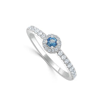 Load image into Gallery viewer, 14k Gold Diamond &amp; Sapphire Ring
