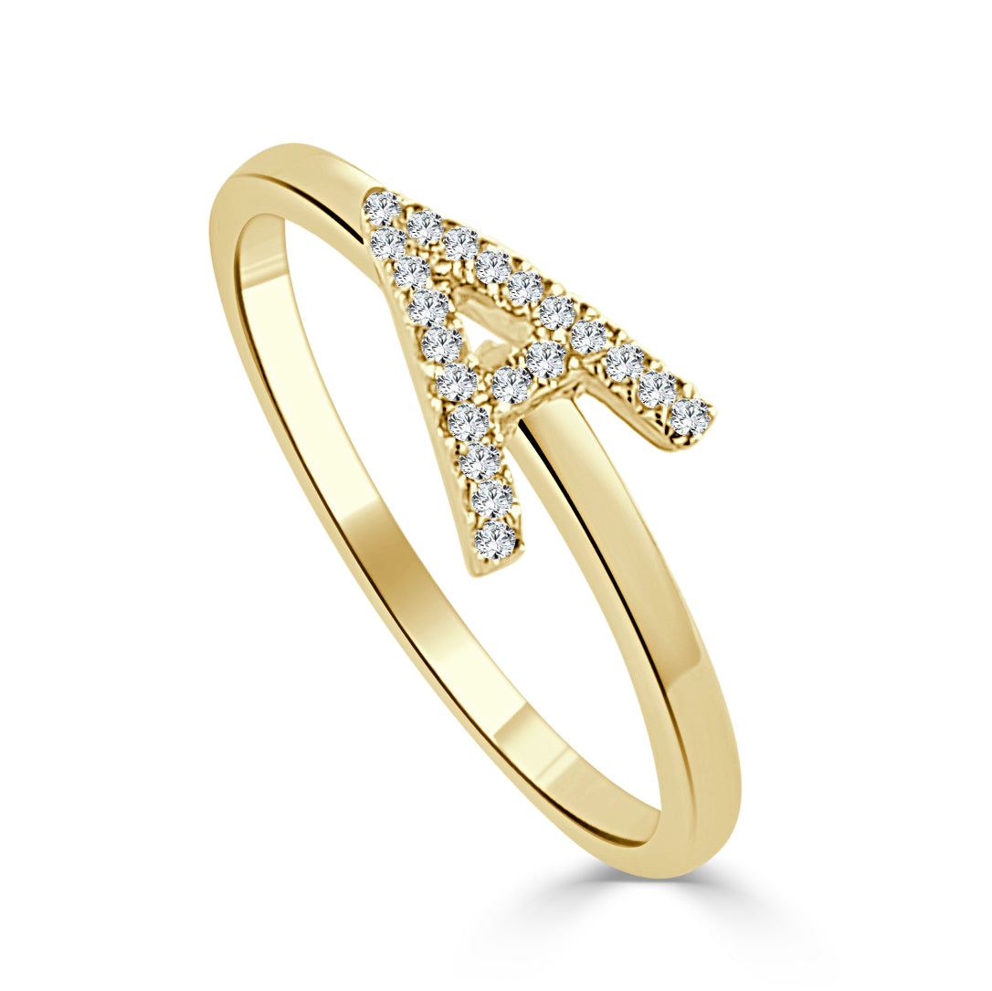 14k Gold & Diamond Double Flower Ring – Sabrina Design