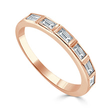 Load image into Gallery viewer, 14k Gold &amp; Emerald-Cut Diamond Ring