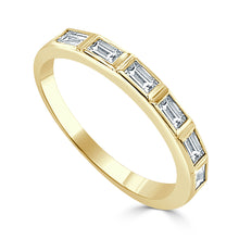 Load image into Gallery viewer, 14k Gold &amp; Emerald-Cut Diamond Ring