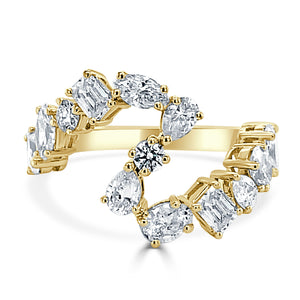 14k Gold Fancy Shape Diamond Ring