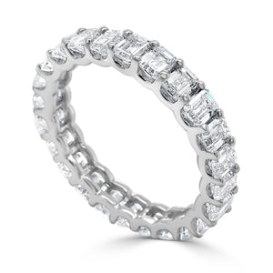 14k Gold & Emerald-Cut Diamond Eternity Band