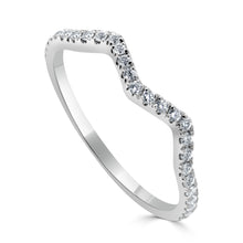 Load image into Gallery viewer, 14K Gold Diamond Zig-Zag Ring