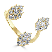 Load image into Gallery viewer, 14K Gold &amp; Diamond Cluster Ring