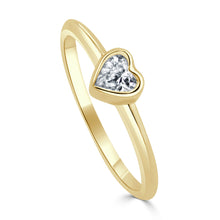 Load image into Gallery viewer, 14K Gold &amp; Heart Diamond Ring
