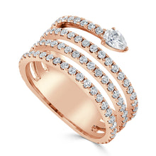 Load image into Gallery viewer, 14K Gold &amp; Diamond Wrap Ring