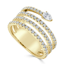 Load image into Gallery viewer, 14K Gold &amp; Diamond Wrap Ring