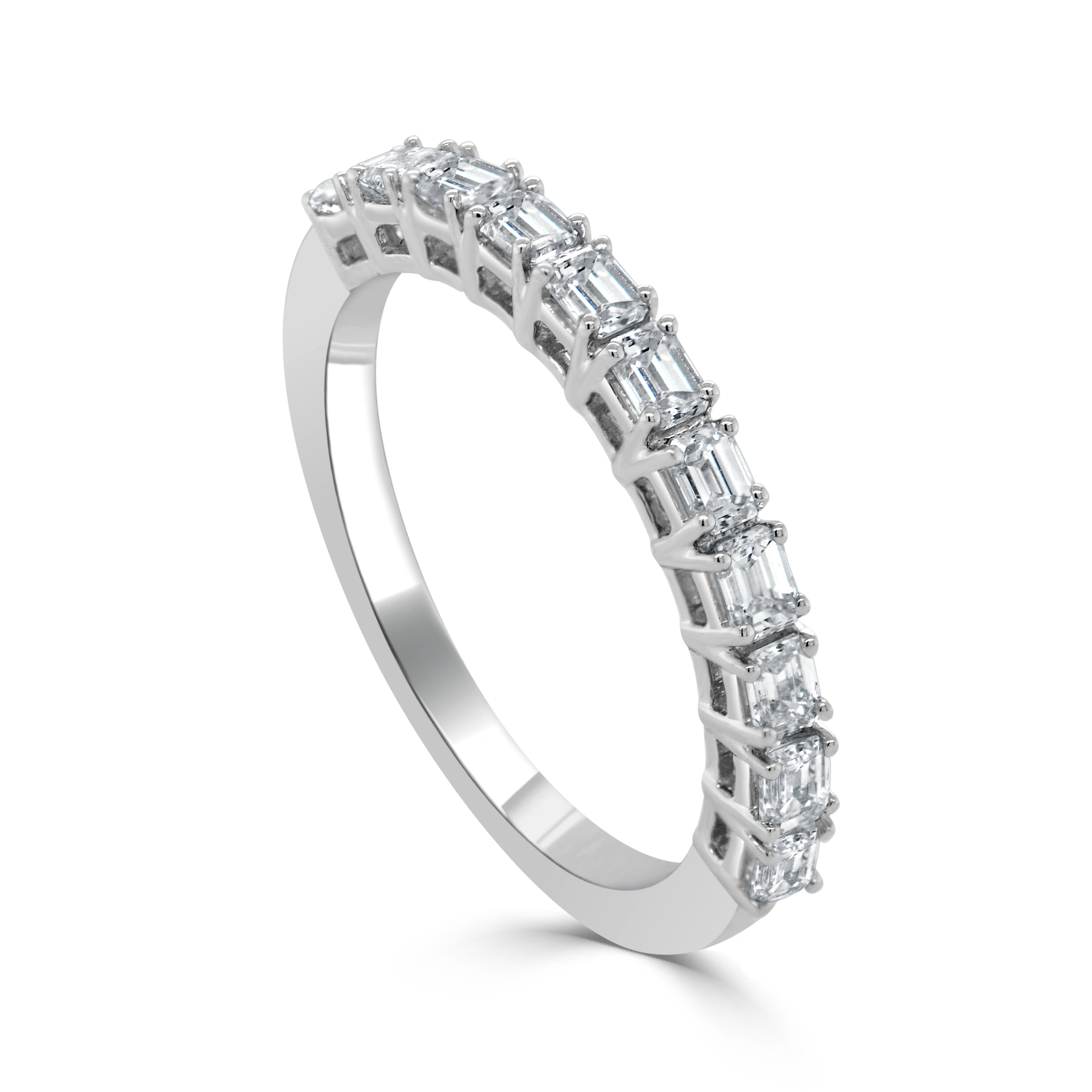 14K Gold & Emerald-Cut Diamond Ring - 0.80ct