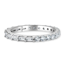 Load image into Gallery viewer, 14K Gold Round &amp; Baguette Diamond Band
