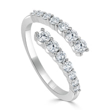 Load image into Gallery viewer, 14K Gold &amp; Diamond Crossover Ring