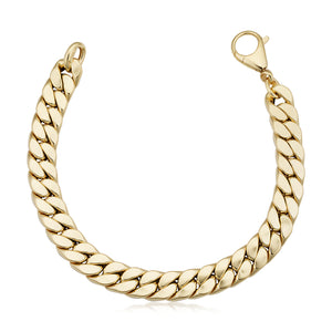 14k Yellow Gold Curb Link Bracelet
