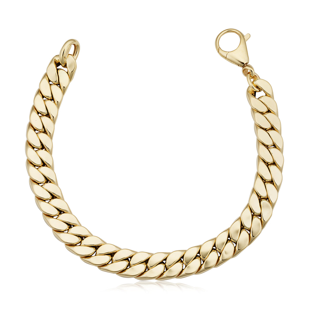 14k Yellow Gold Curb Link Bracelet