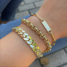 Load image into Gallery viewer, 14k Gold Paperclip Link Chain Bracelet