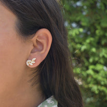 Load image into Gallery viewer, 14k Gold &amp; Diamond Earring Climbers