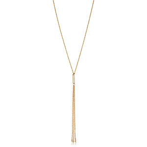 14k Gold Tassel Necklace