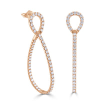 Load image into Gallery viewer, 14k Gold &amp; Diamond Earrings