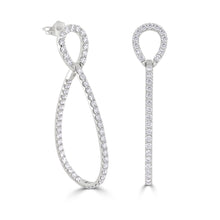 Load image into Gallery viewer, 14k Gold &amp; Diamond Earrings
