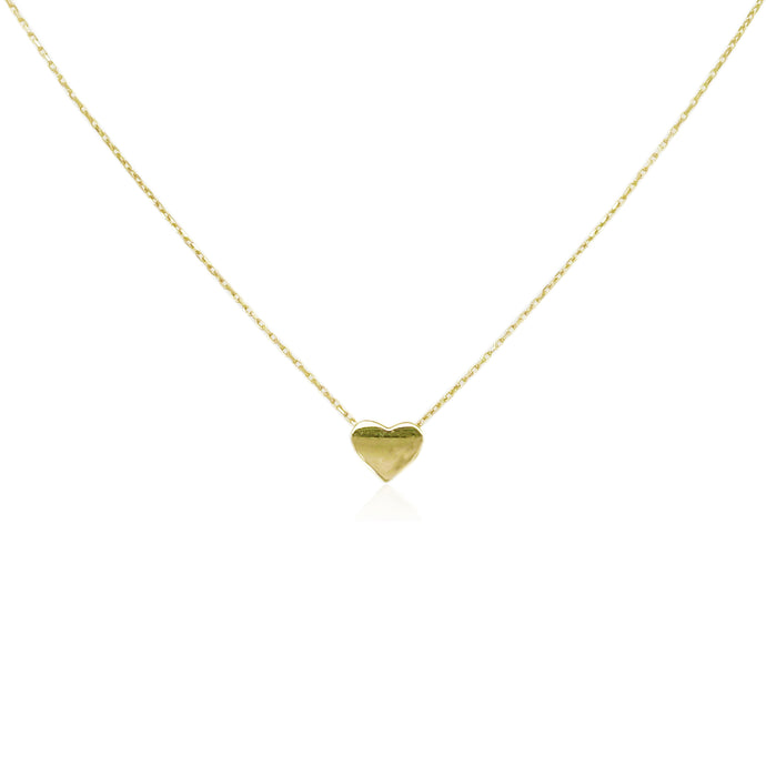 14k Gold Tiny Heart Necklace