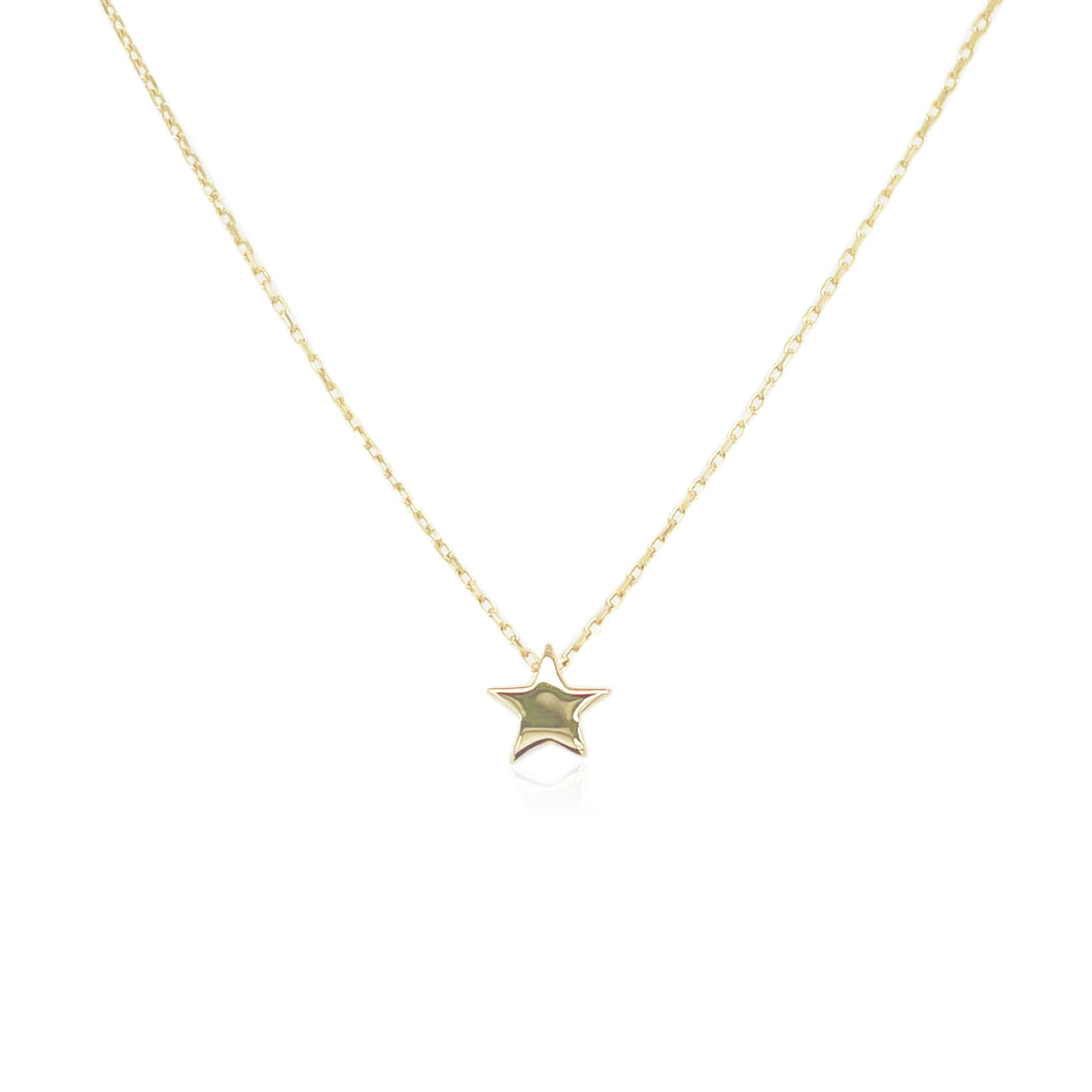 14k Gold Tiny Star Necklace