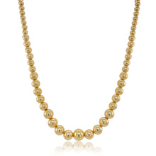 Load image into Gallery viewer, 14k Yellow Gold Graduate Beaded Necklace