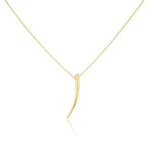 14k Gold Horn Necklace