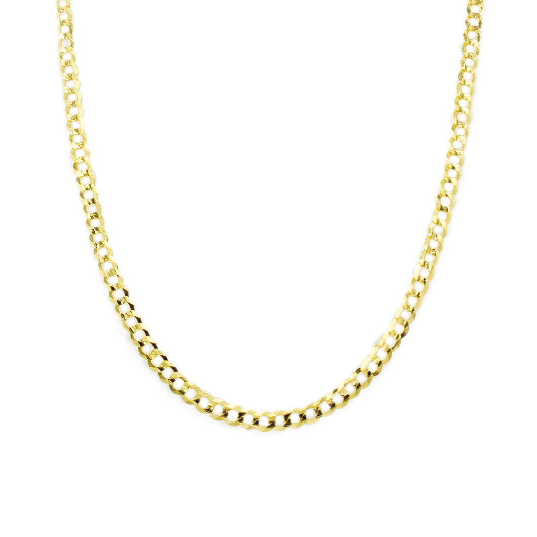 14k Gold Curb Link Necklace