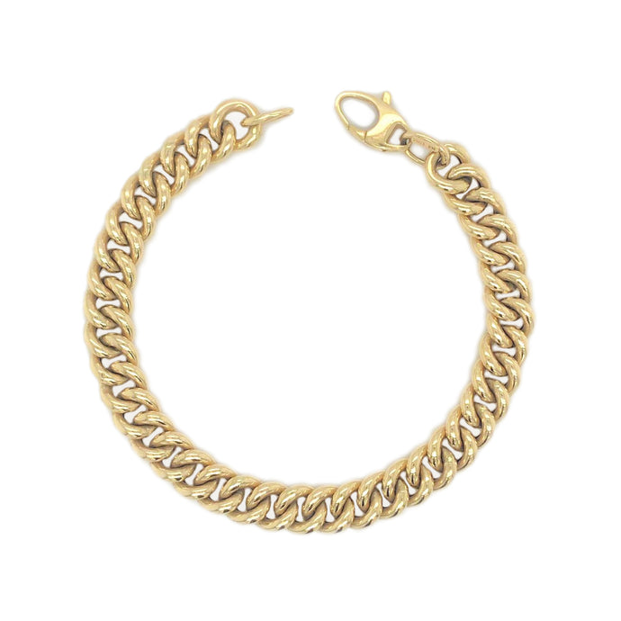 14k Gold Curb Link Bracelet