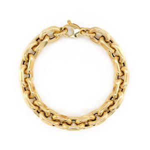 14k Yellow Gold Large Link Chain Bracelet