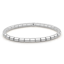 Load image into Gallery viewer, 14k Gold Solid Barrel Bead Stretch Bracelet - 4mm